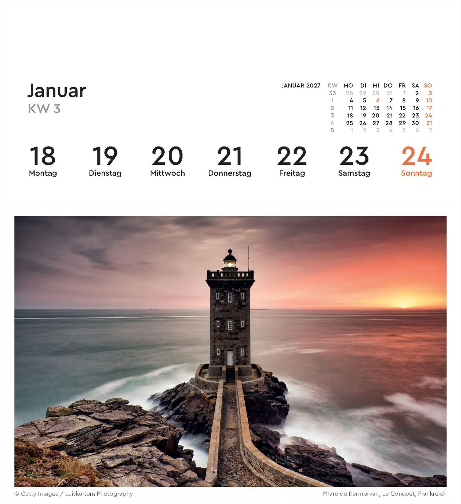 Bild: 9783965915664 | Leuchttürme - KUNTH Postkartenkalender 2027 | Kalender | 53 S. | 2027