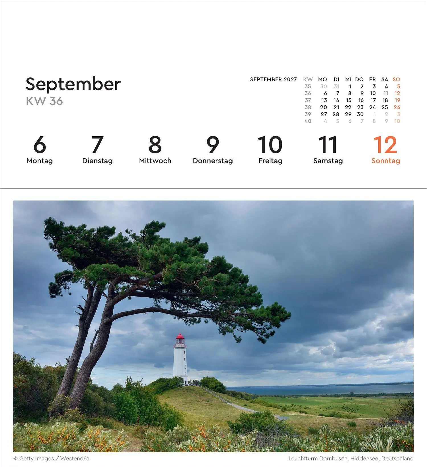 Bild: 9783965915664 | Leuchttürme - KUNTH Postkartenkalender 2027 | Kalender | 53 S. | 2027