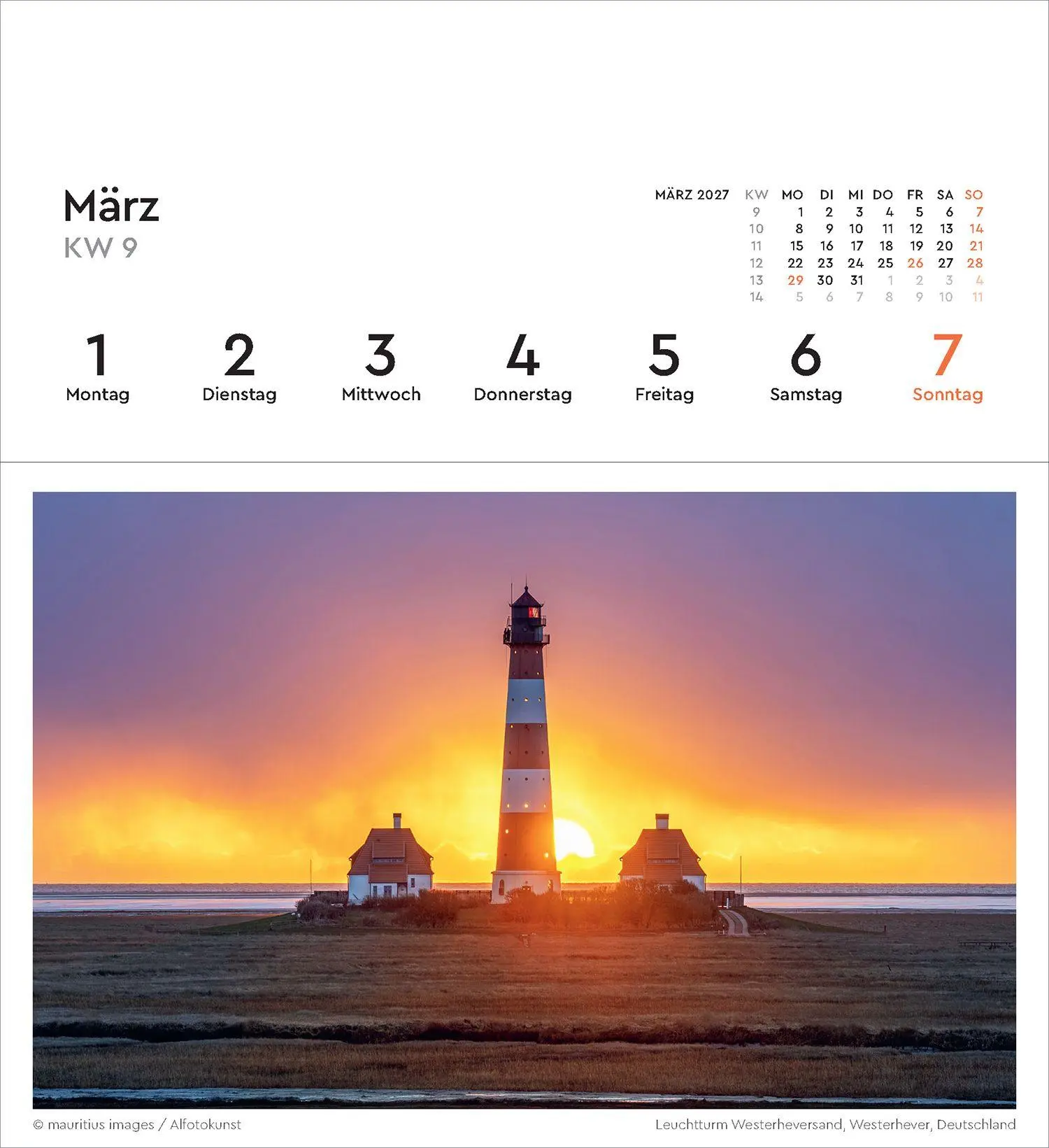 Bild: 9783965915664 | Leuchttürme - KUNTH Postkartenkalender 2027 | Kalender | 53 S. | 2027