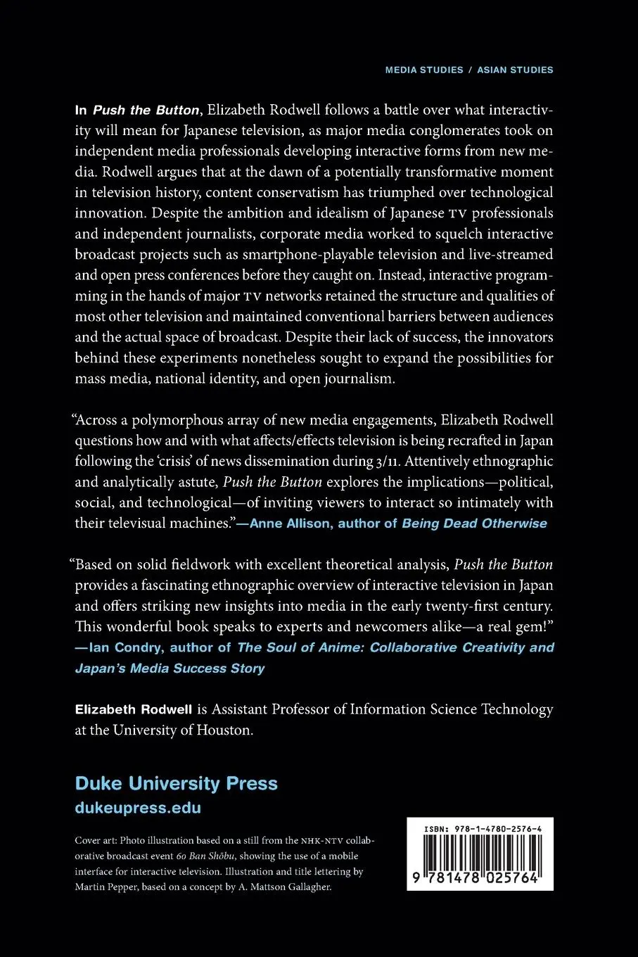 Rückseite: 9781478025764 | Push the Button | Elizabeth Rodwell | Taschenbuch | Englisch | 2024