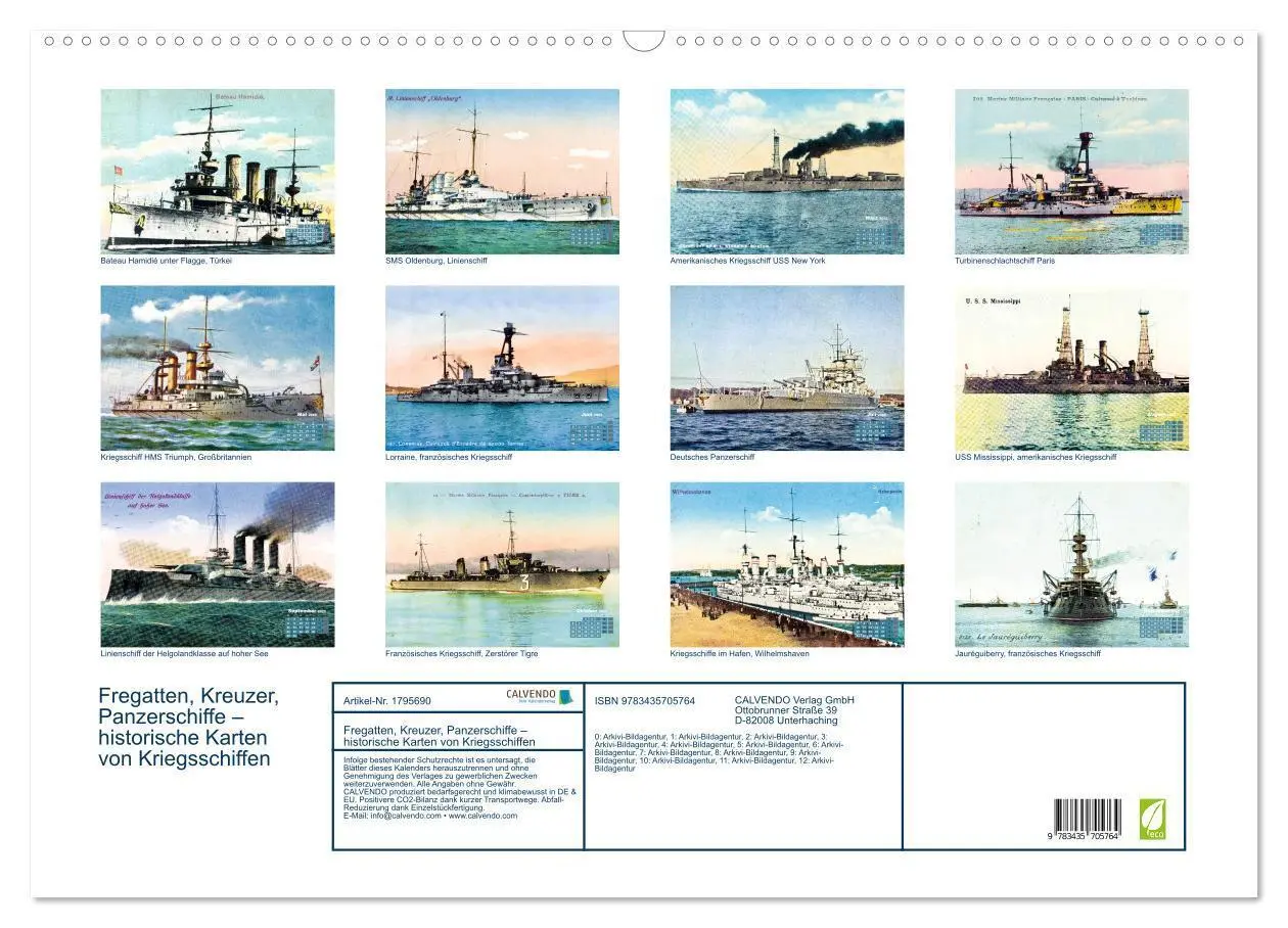 Bild: 9783435705764 | Fregatten, Kreuzer, Panzerschiffe - historische Karten von...