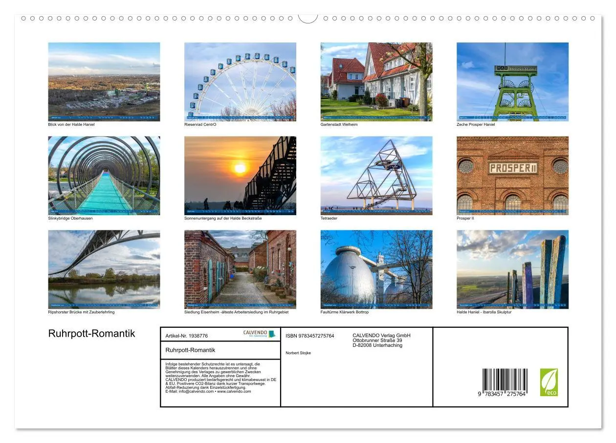 Bild: 9783457275764 | Ruhrpott-Romantik (hochwertiger Premium Wandkalender 2026 DIN A2...