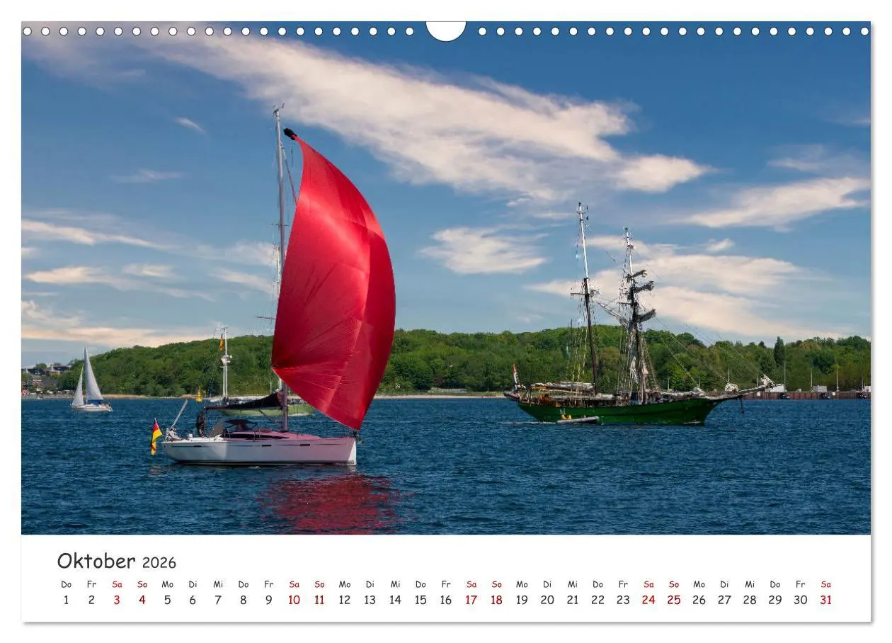 Bild: 9783457585764 | Kieler Förde genießen (Wandkalender 2026 DIN A3 quer), CALVENDO...