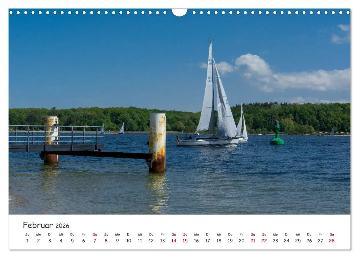 Bild: 9783457585764 | Kieler Förde genießen (Wandkalender 2026 DIN A3 quer), CALVENDO...