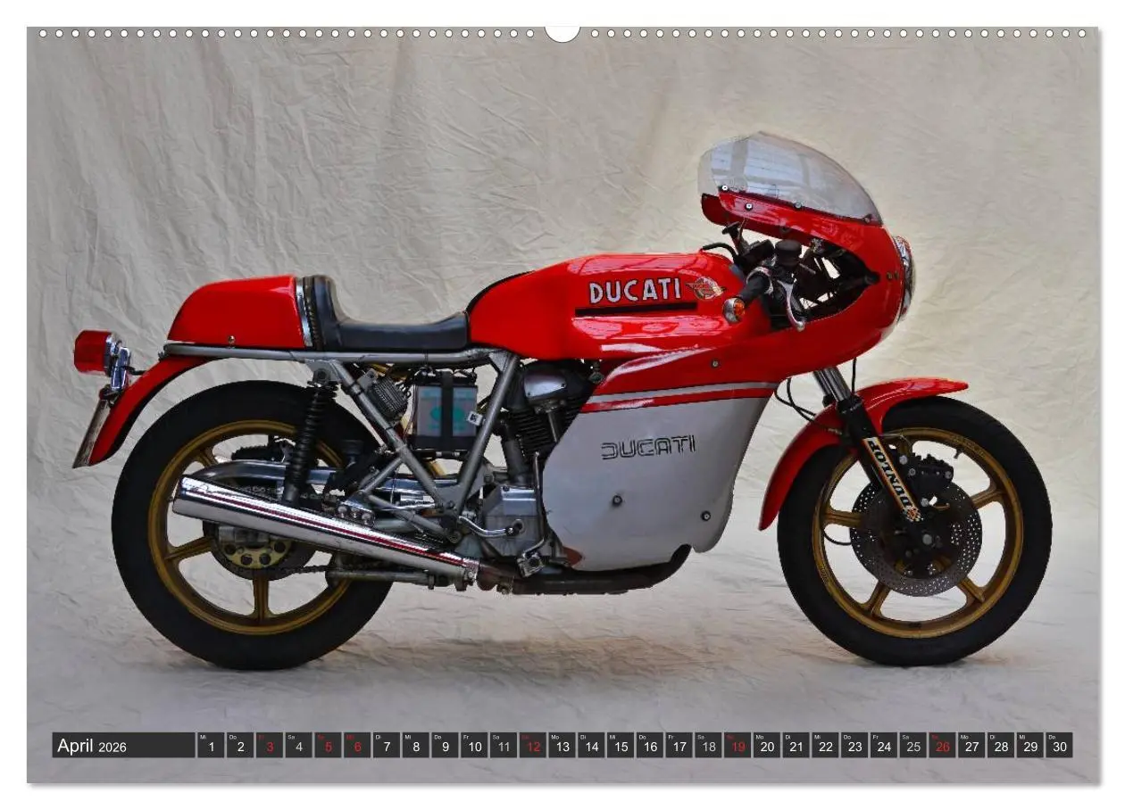 Bild: 9783516125764 | Ducati 900 SS (Wandkalender 2026 DIN A2 quer), CALVENDO Monatskalender