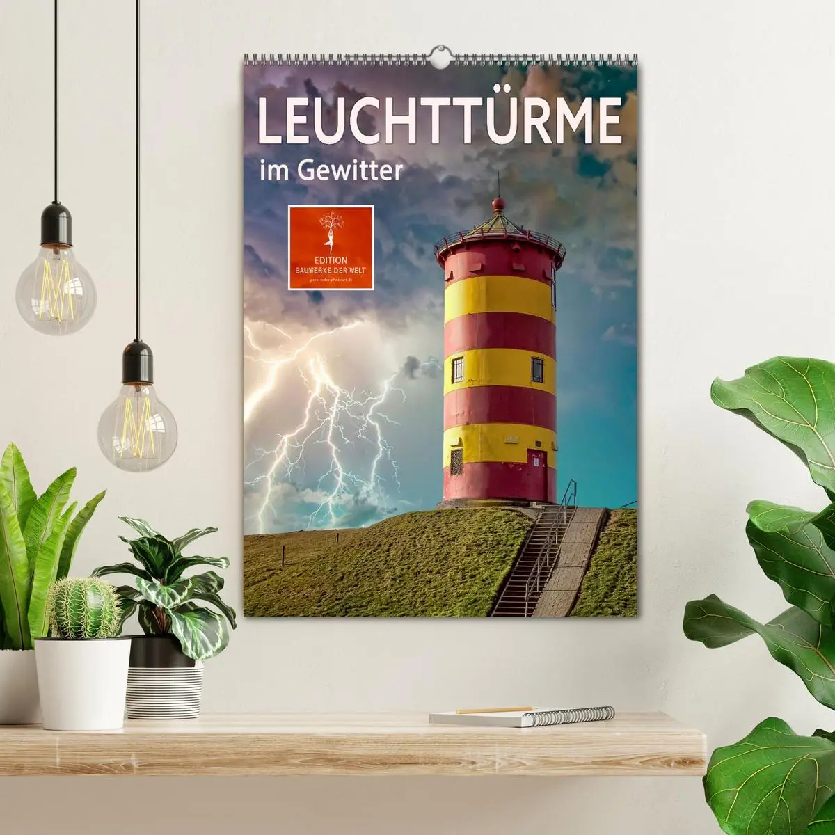 Bild: 9783516365764 | Leuchttürme im Gewitter (Wandkalender 2026 DIN A2 hoch), CALVENDO...