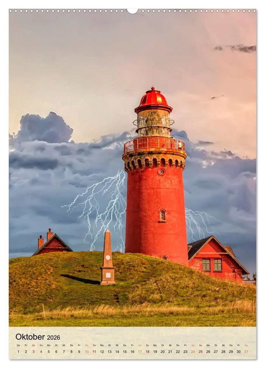Bild: 9783516365764 | Leuchttürme im Gewitter (Wandkalender 2026 DIN A2 hoch), CALVENDO...