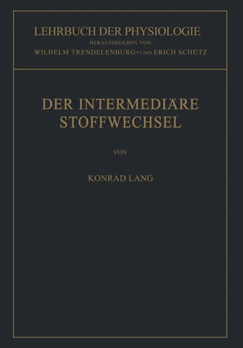 Der Intermediäre Stoffwechsel