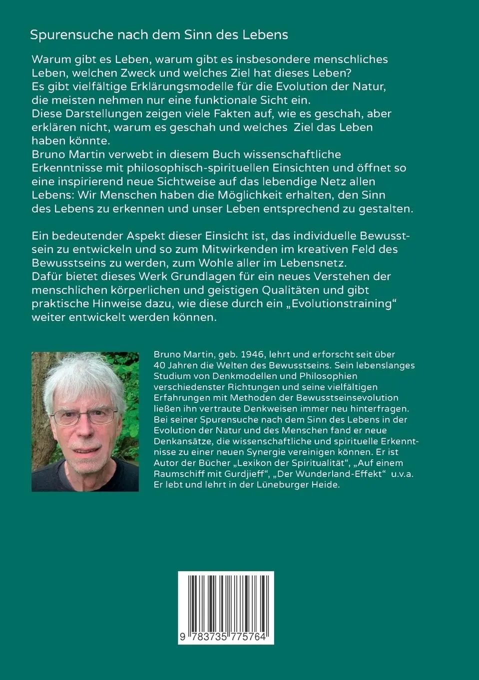 Rückseite: 9783735775764 | Intelligente Evolution | Spurensuche nach dem Sinn des Lebens | Martin