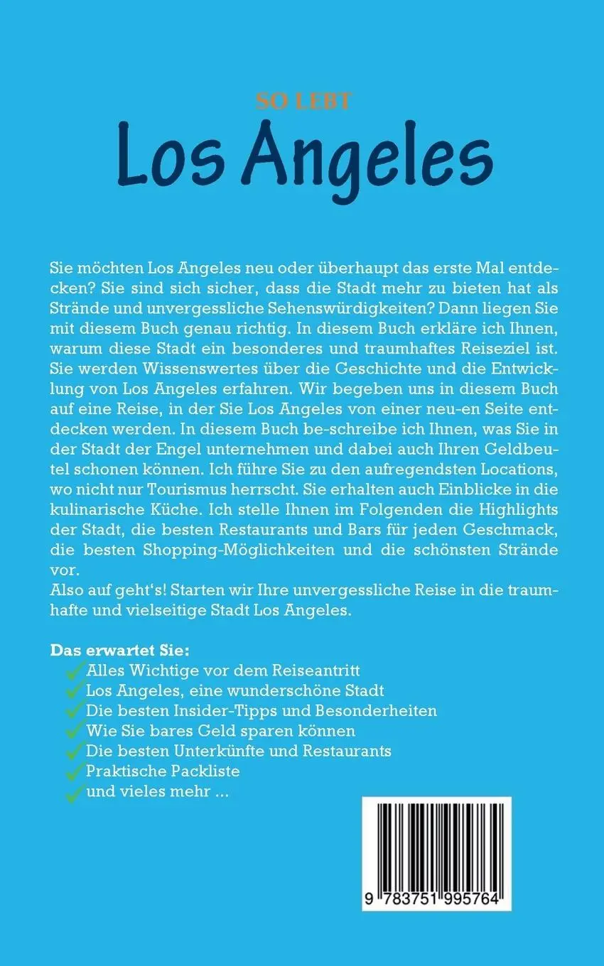 Rückseite: 9783751995764 | So lebt Los Angeles: Der perfekte Reiseführer für einen...