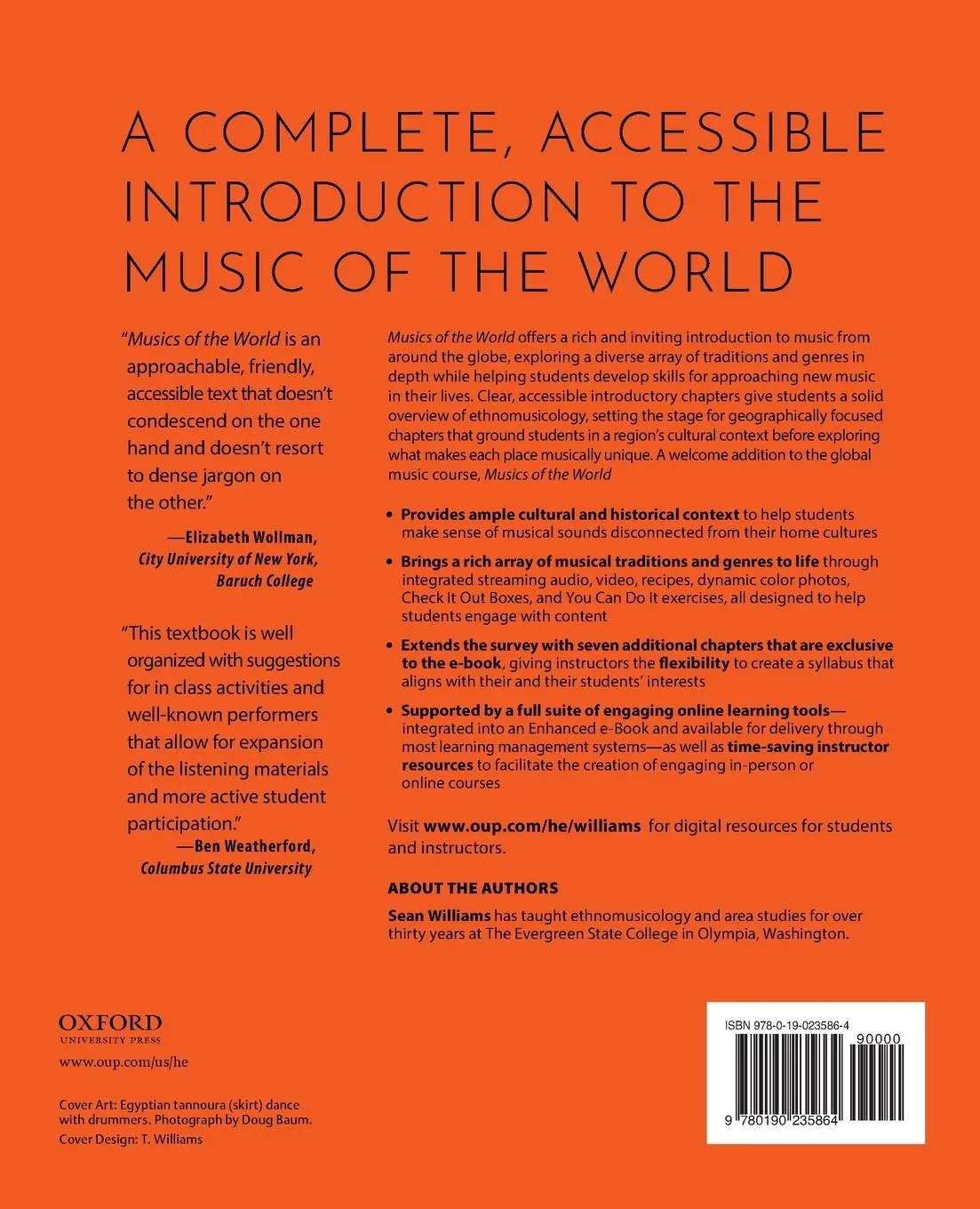 Rückseite: 9780190235864 | Musics of the World | Williams | Taschenbuch | Buch | Englisch | 2021