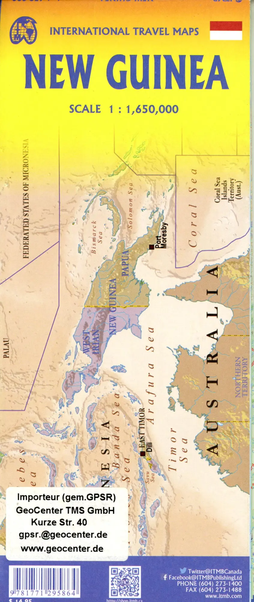 Bild: 9781771295864 | New Guinea | 1:1650000 | (Land-)Karte | International Travel Map