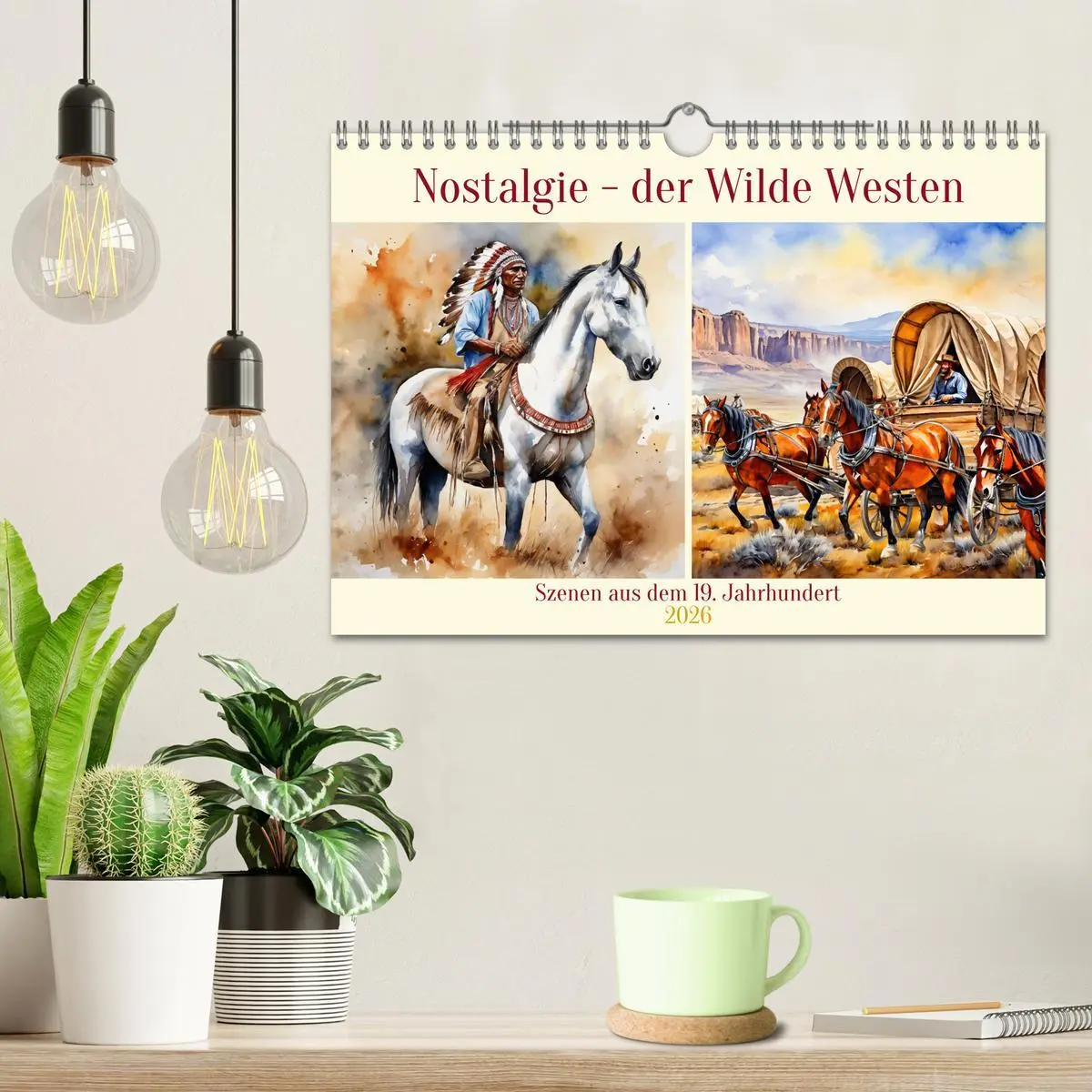 Bild: 9783457265864 | Nostalgie - der Wilde Westen (Wandkalender 2026 DIN A4 quer),...