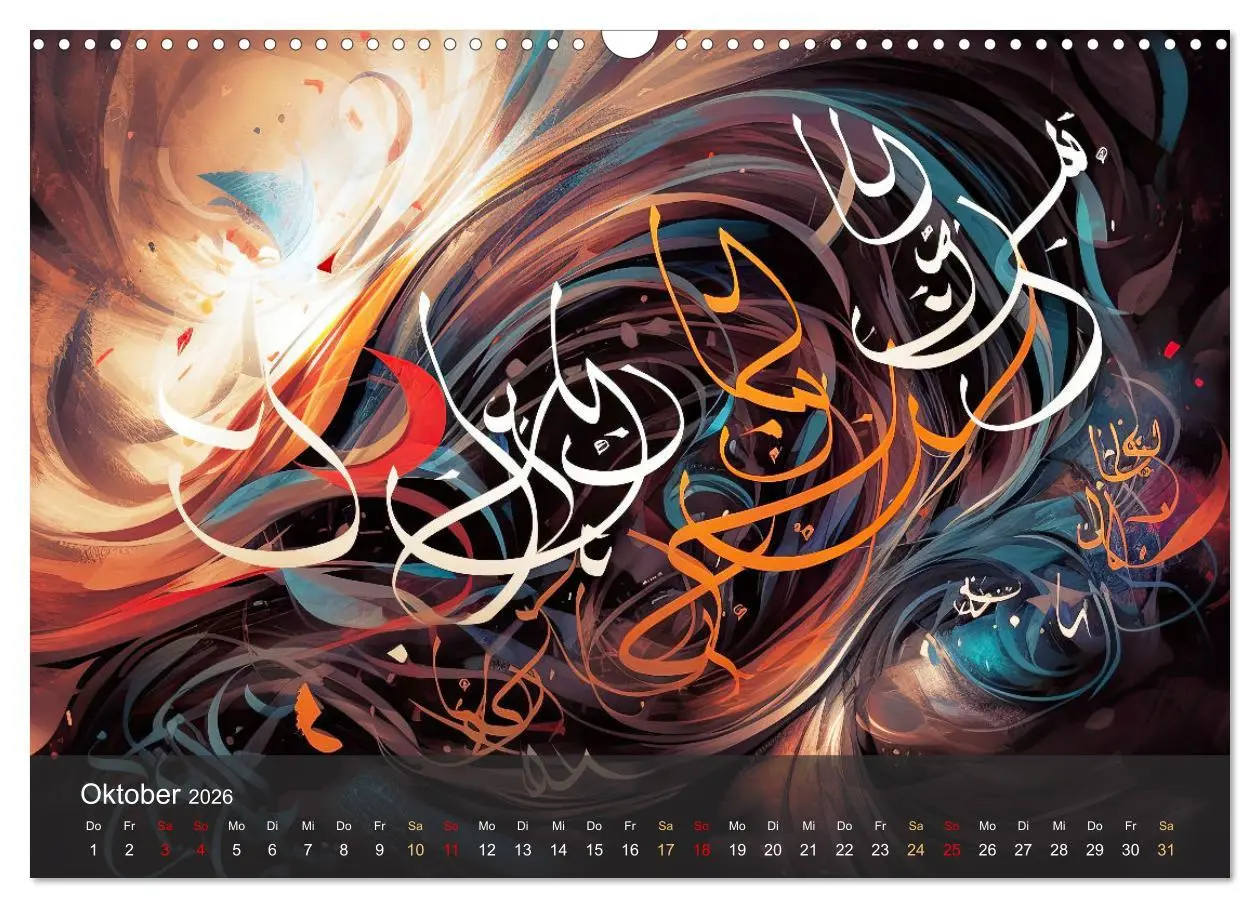 Bild: 9783457405864 | Arabische Kalligraphie in Kunstform (Wandkalender 2026 DIN A3...