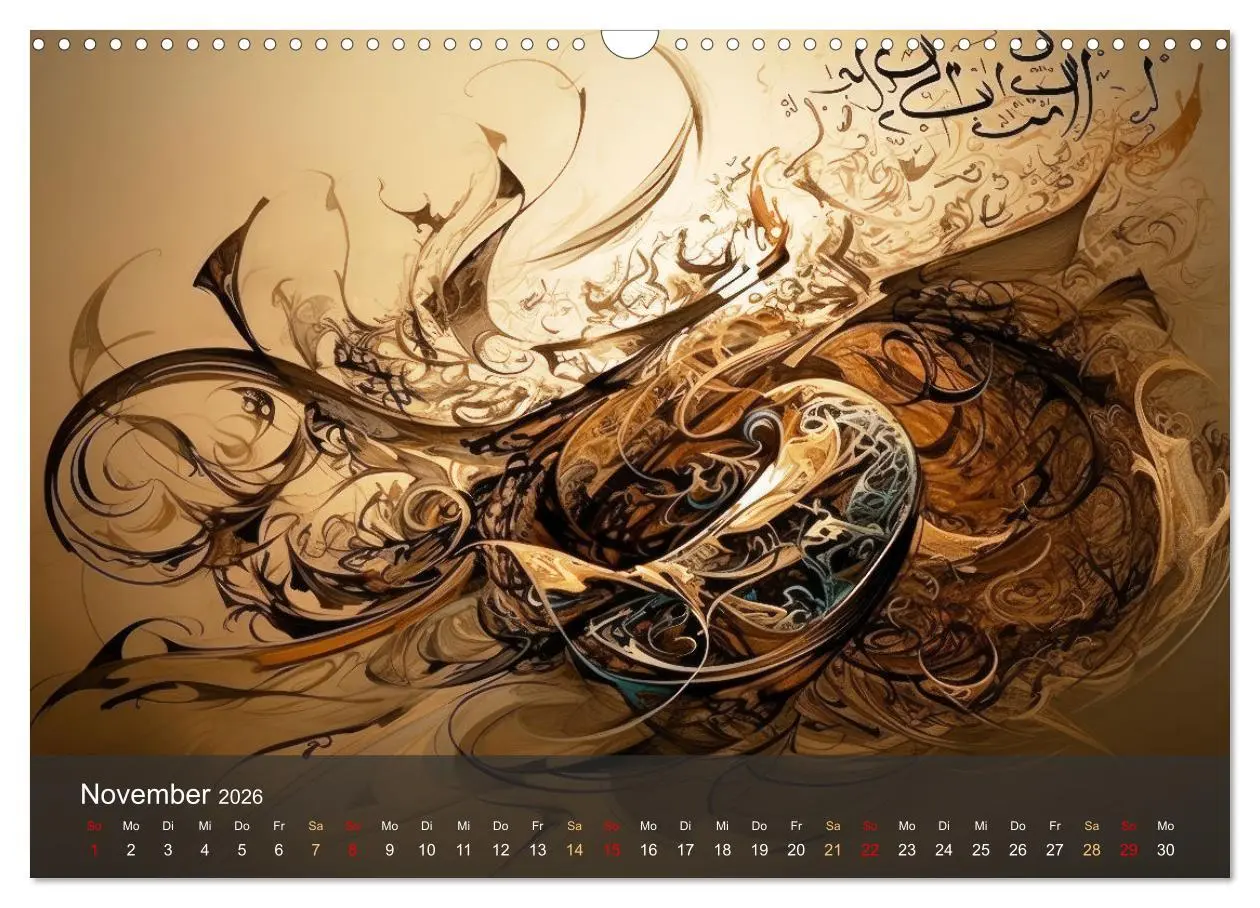 Bild: 9783457405864 | Arabische Kalligraphie in Kunstform (Wandkalender 2026 DIN A3...