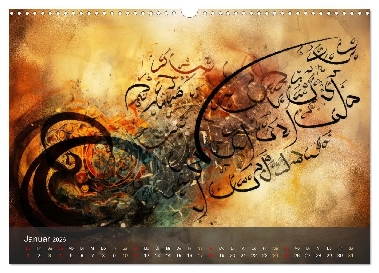 Bild: 9783457405864 | Arabische Kalligraphie in Kunstform (Wandkalender 2026 DIN A3...