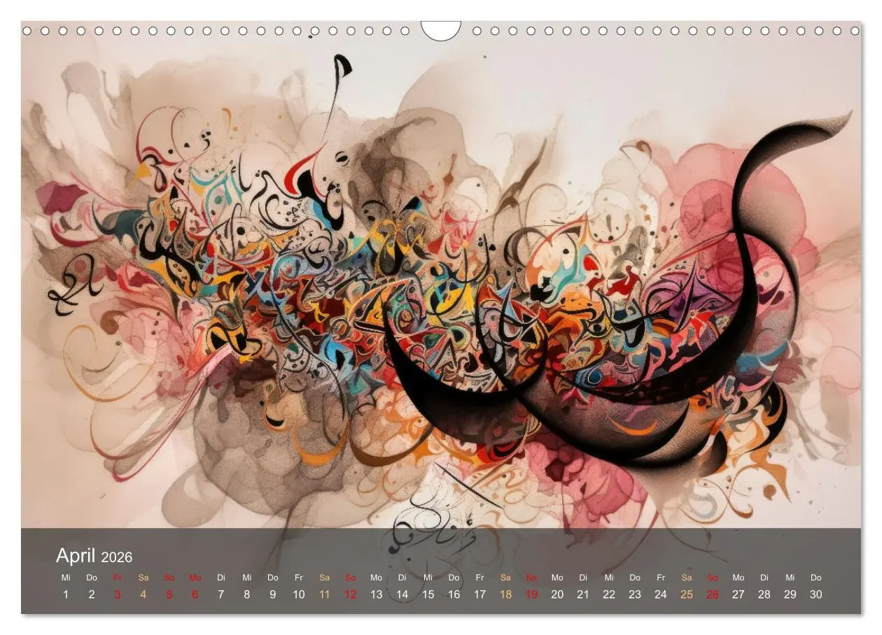 Bild: 9783457405864 | Arabische Kalligraphie in Kunstform (Wandkalender 2026 DIN A3...