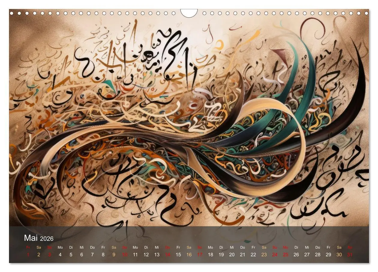 Bild: 9783457405864 | Arabische Kalligraphie in Kunstform (Wandkalender 2026 DIN A3...