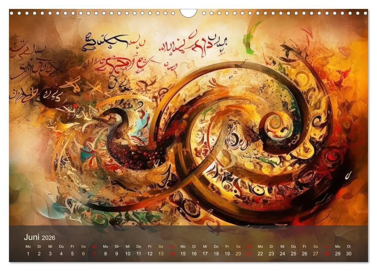 Bild: 9783457405864 | Arabische Kalligraphie in Kunstform (Wandkalender 2026 DIN A3...