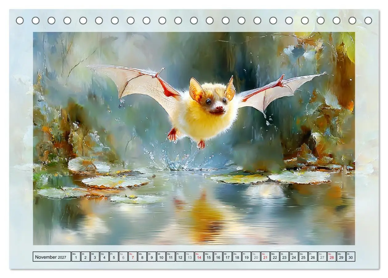 Bild: 9783516805864 | Flughunde. Anmut in stimmungsvollen Naturszenen (Tischkalender 2027...