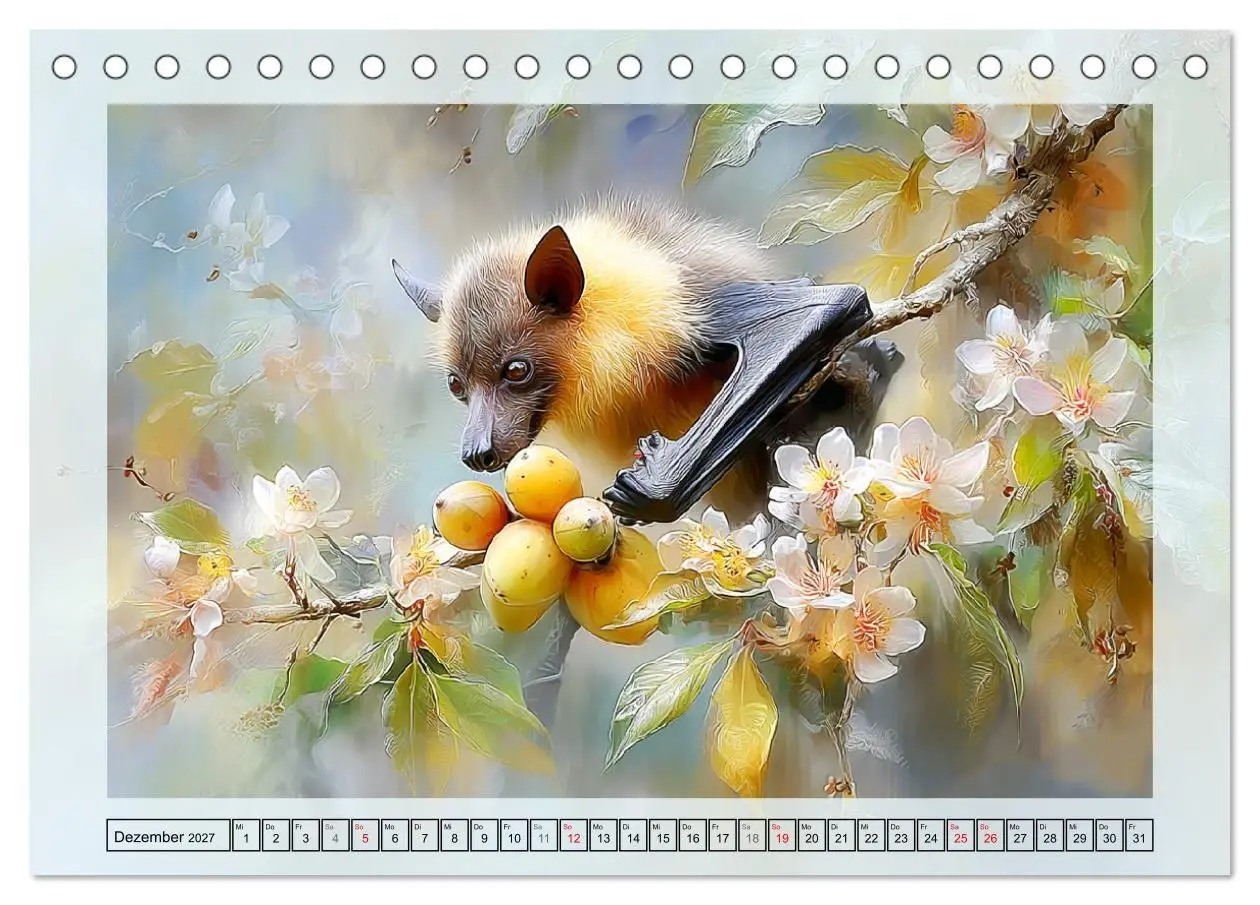 Bild: 9783516805864 | Flughunde. Anmut in stimmungsvollen Naturszenen (Tischkalender 2027...