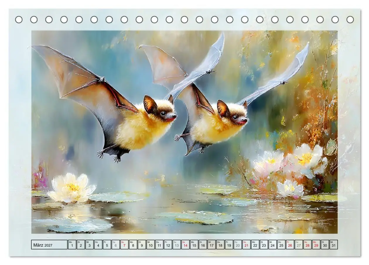 Bild: 9783516805864 | Flughunde. Anmut in stimmungsvollen Naturszenen (Tischkalender 2027...