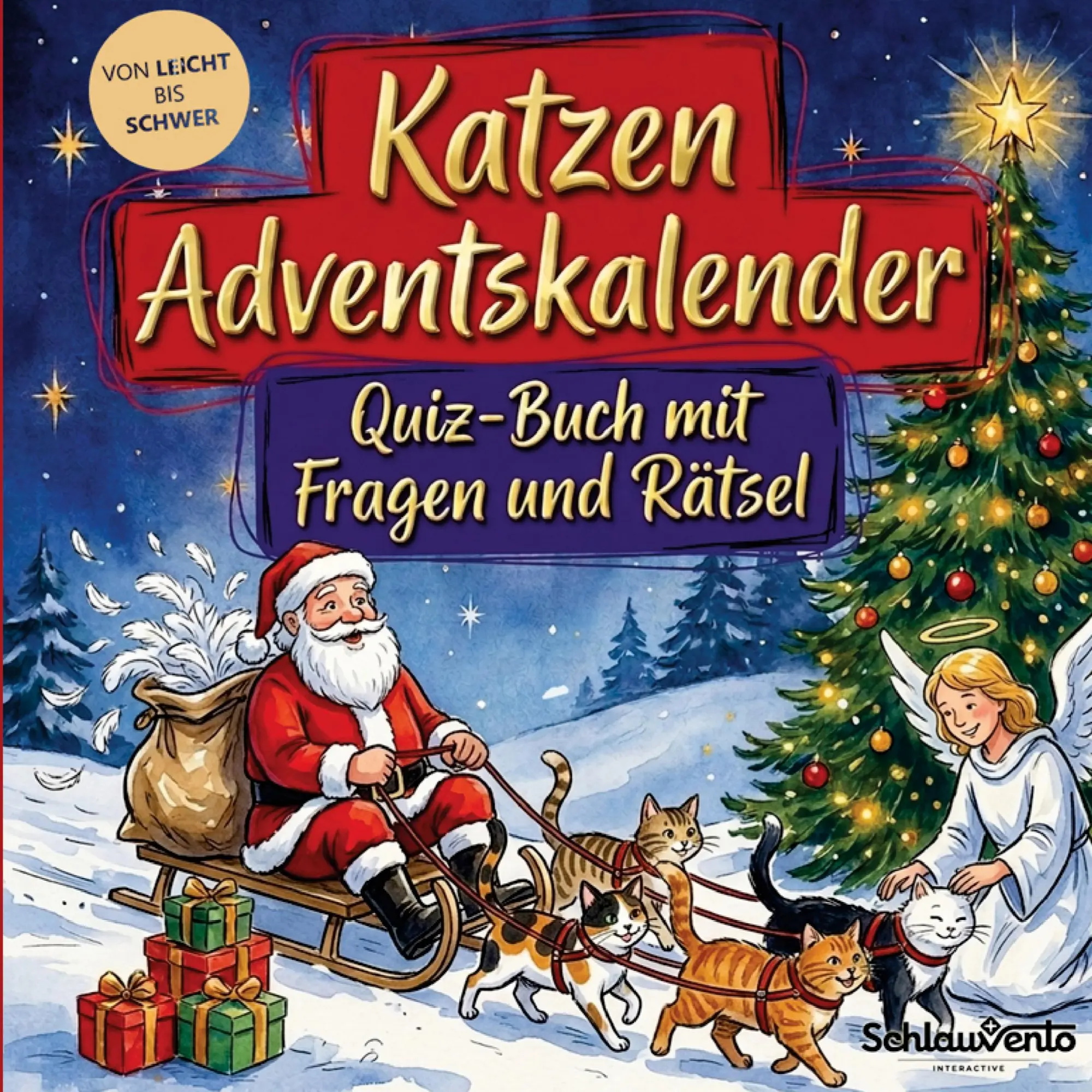 Cover: 9783693195864 | Katzen-Adventskalender: Quiz-Buch mit Fragen und Rätsel | Interactive