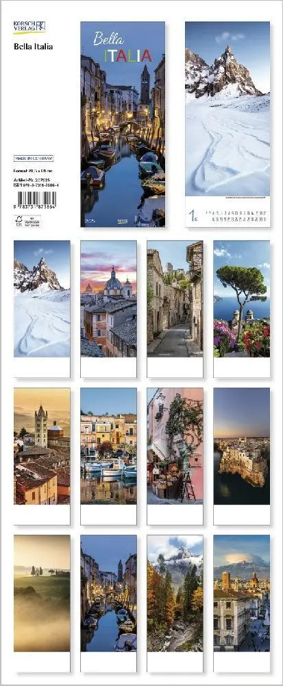 Bild: 9783731875864 | Bella Italia 2025 | Korsch Verlag | Kalender | Spiralbindung | Deutsch