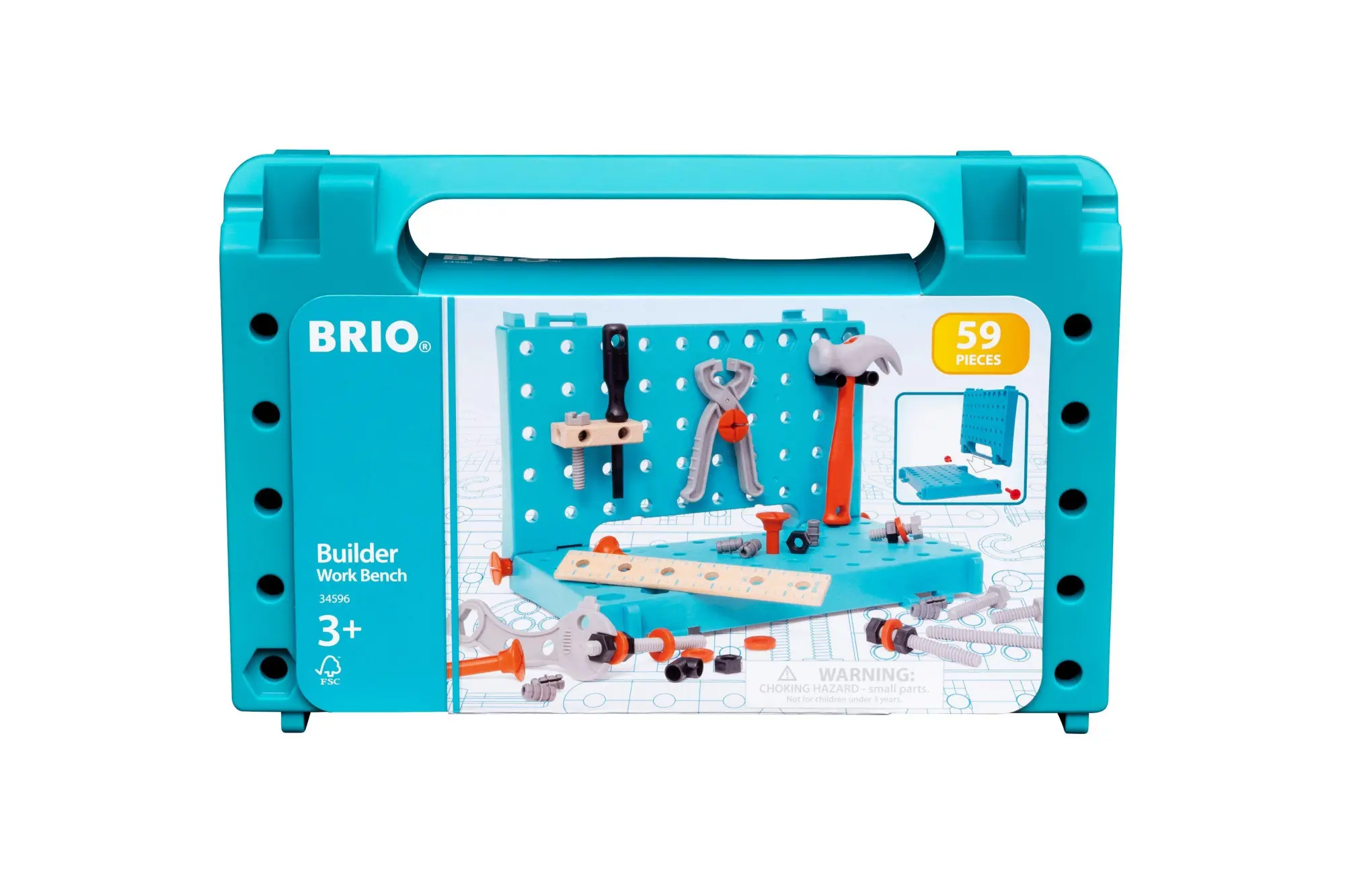 Cover: 7312350345964 | BRIO Builder 34596 Werkbank-Koffer - Perfektes Einstiegs-Set für...