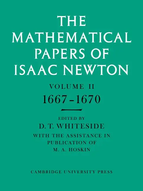 Cover: 9780521045964 | The Mathematical Papers of Isaac Newton | Volume 2, 1667-1670 | Newton
