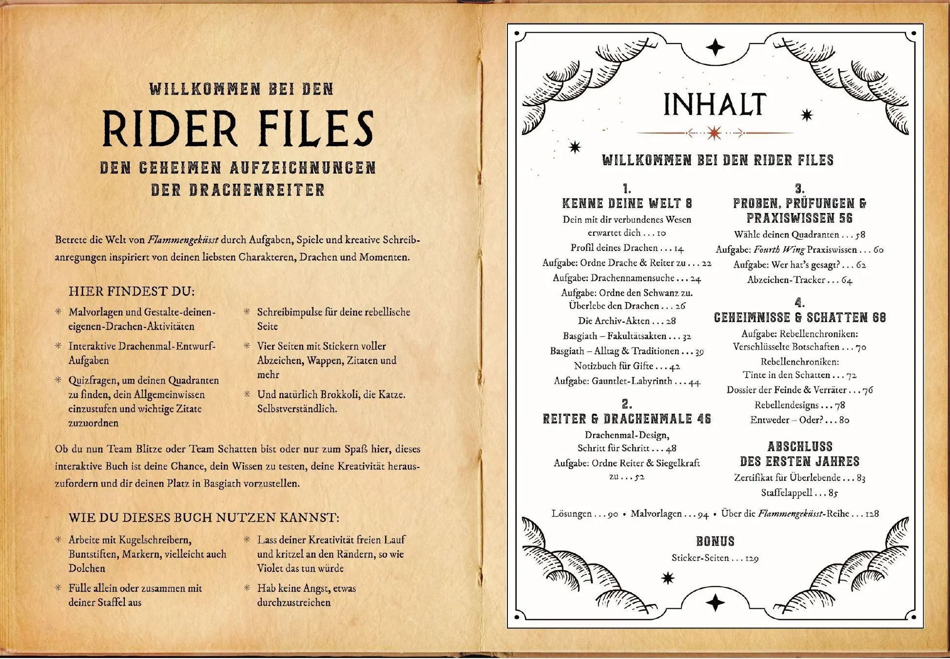 Bild: 9783423285964 | Fourth Wing: The Rider Files - Das offizielle Activity- und...