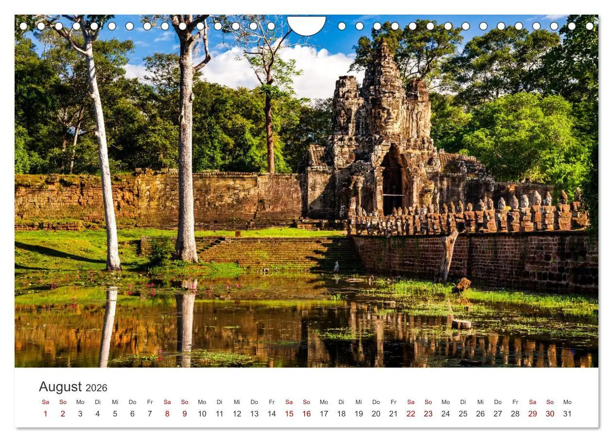 Bild: 9783457565964 | Kambodscha - Das Land der Tempel. (Wandkalender 2026 DIN A4 quer),...