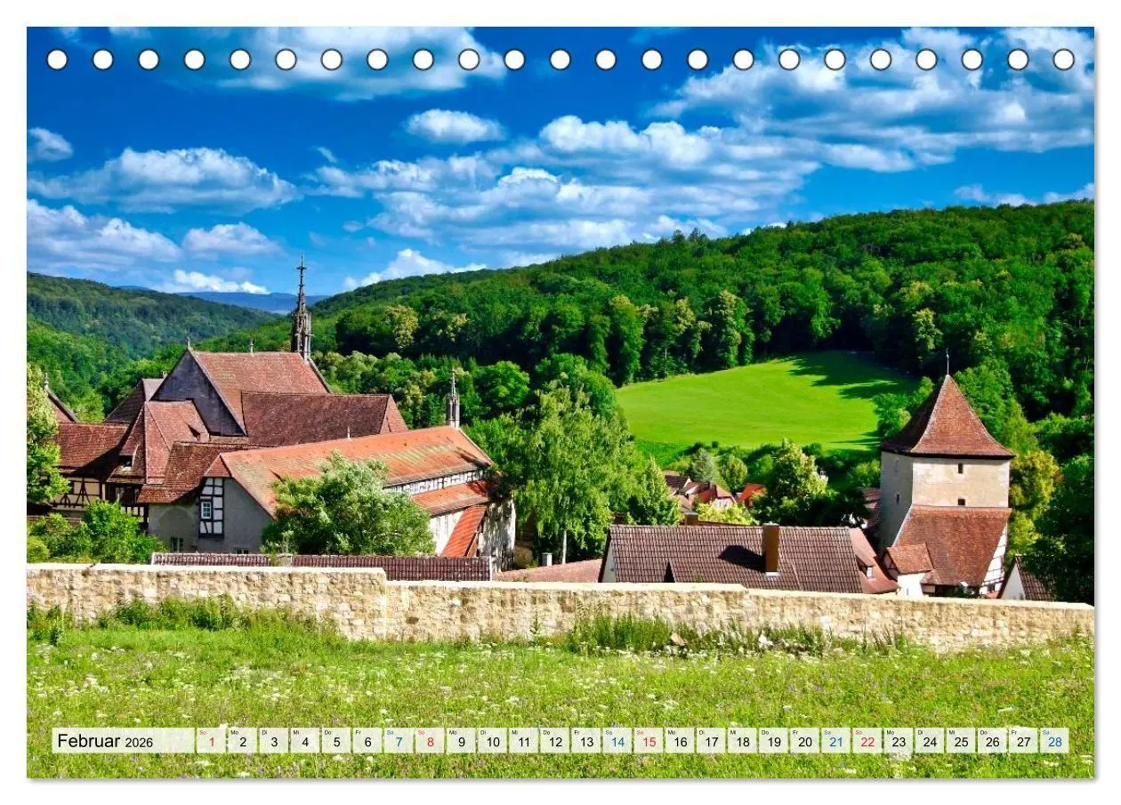 Bild: 9783516725964 | Rund um Tübingen und Schönbuch (Tischkalender 2026 DIN A5 quer),...