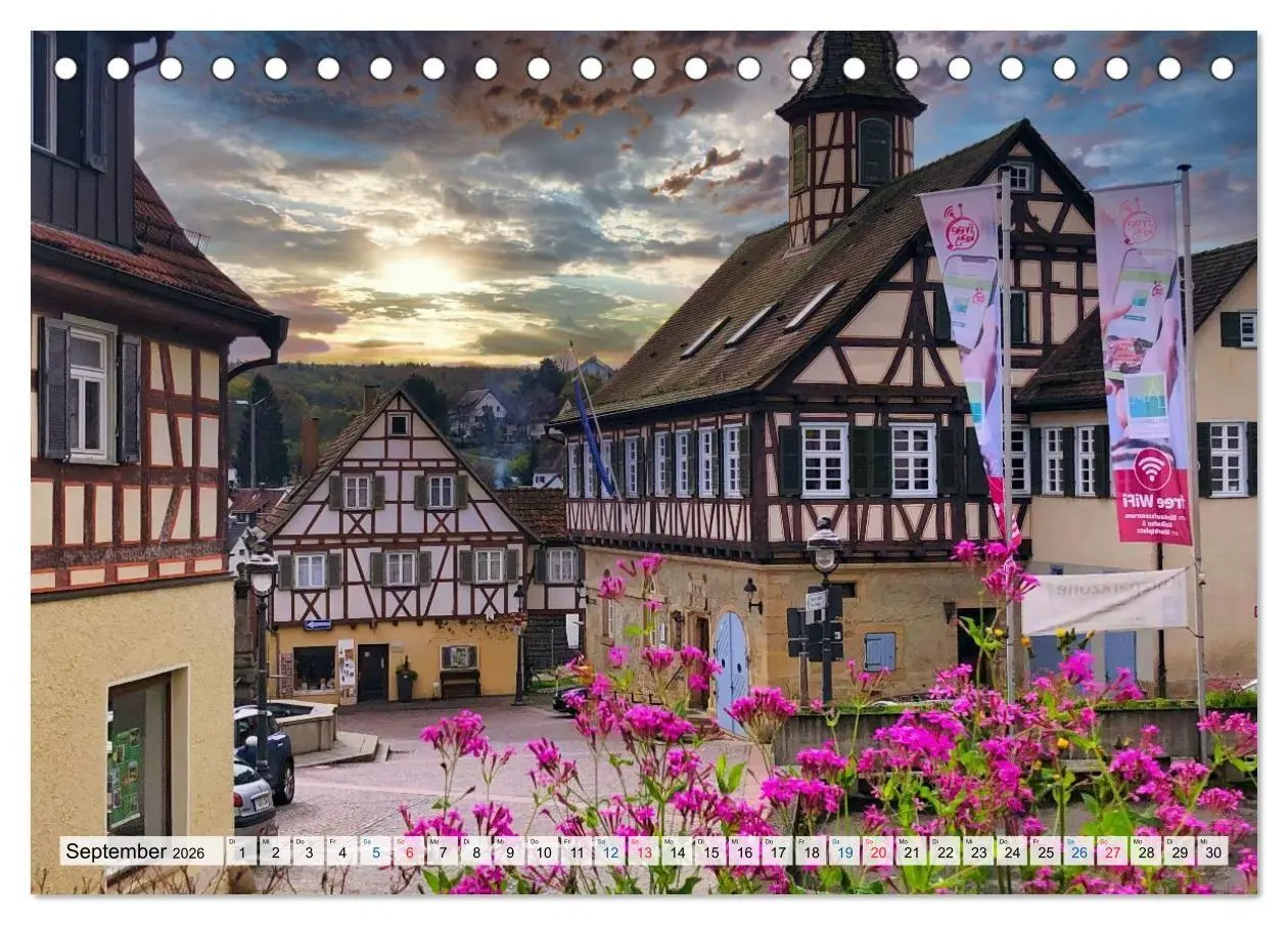 Bild: 9783516725964 | Rund um Tübingen und Schönbuch (Tischkalender 2026 DIN A5 quer),...