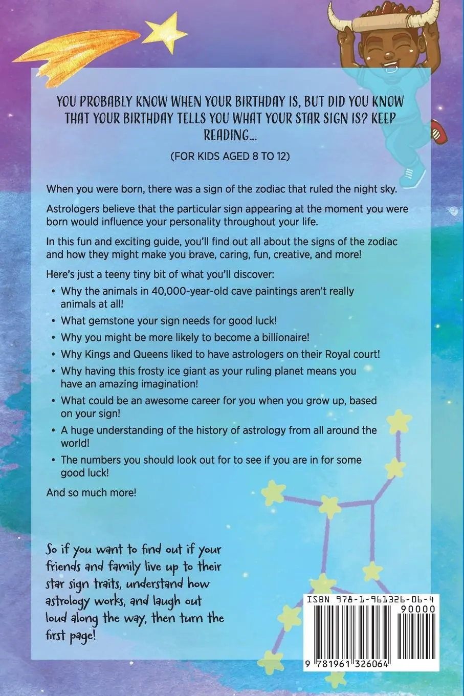 Rückseite: 9781961326064 | Astrology for Kids | Aniela Publications | Taschenbuch | Englisch