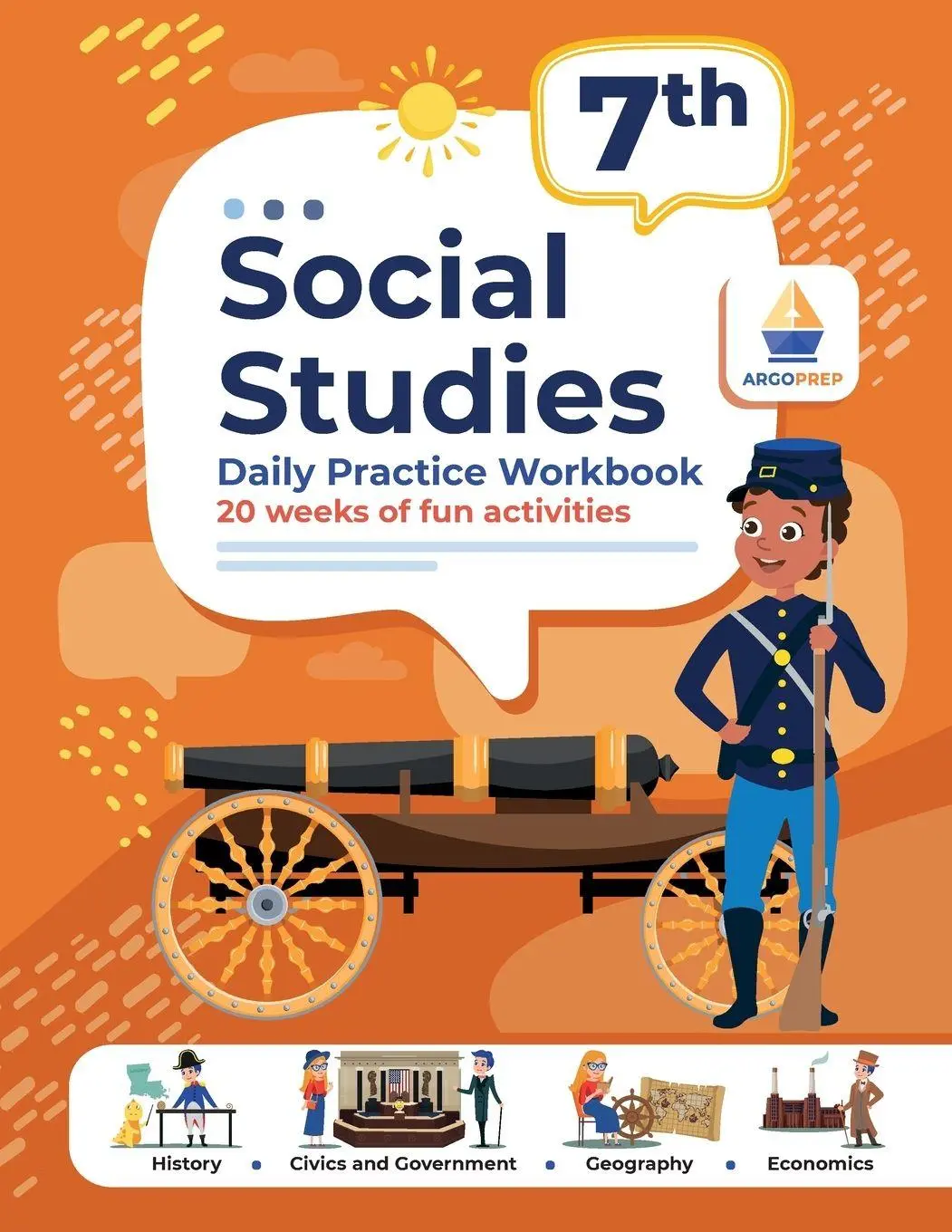 Cover: 9781962936064 | 7th Grade Social Studies | Argoprep | Taschenbuch | Englisch | 2023