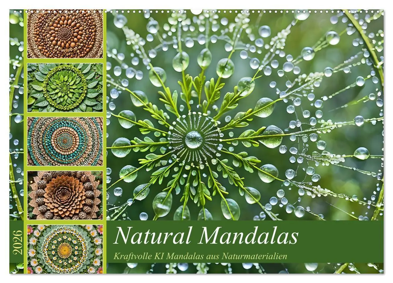 Cover: 9783457386064 | Natural Mandalas - Kraftvolle KI Mandalas aus Naturmaterialien...