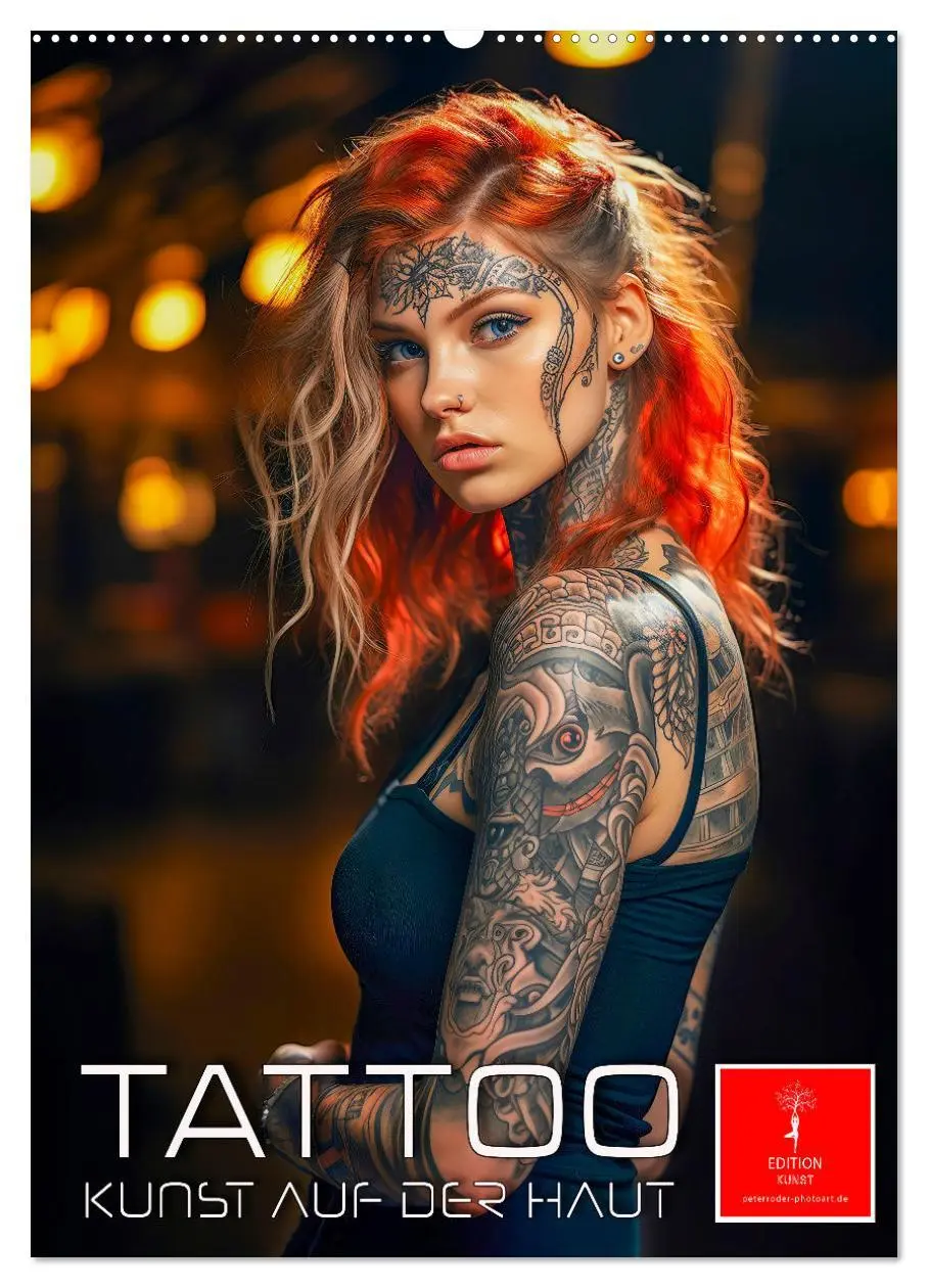 Cover: 9783516306064 | Tattoo Kunst auf der Haut (Wandkalender 2026 DIN A2 hoch), CALVENDO...