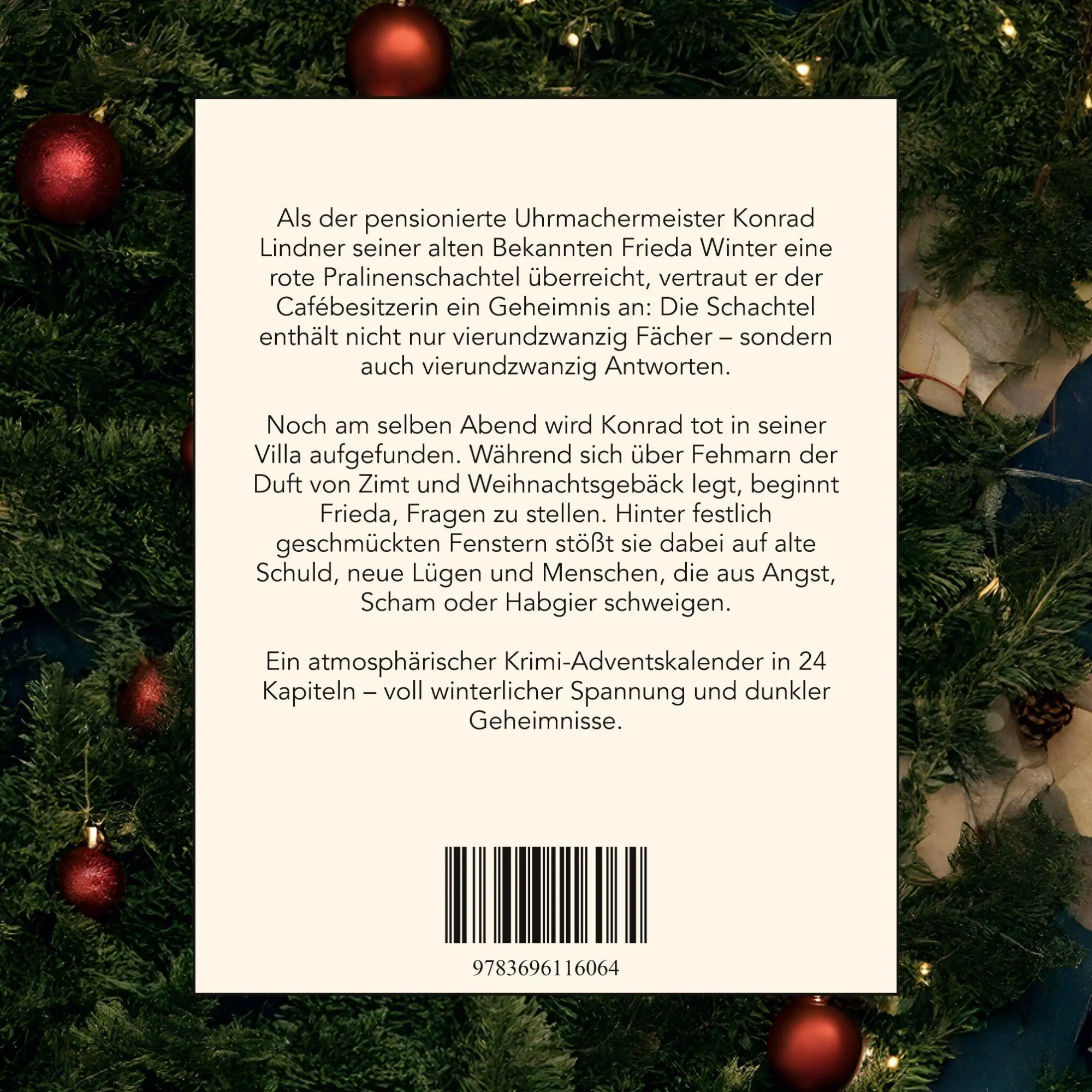 Rückseite: 9783696116064 | Mord auf Fehmarn | Der Krimi-Adventskalender in 24 Akten | Zimmermann