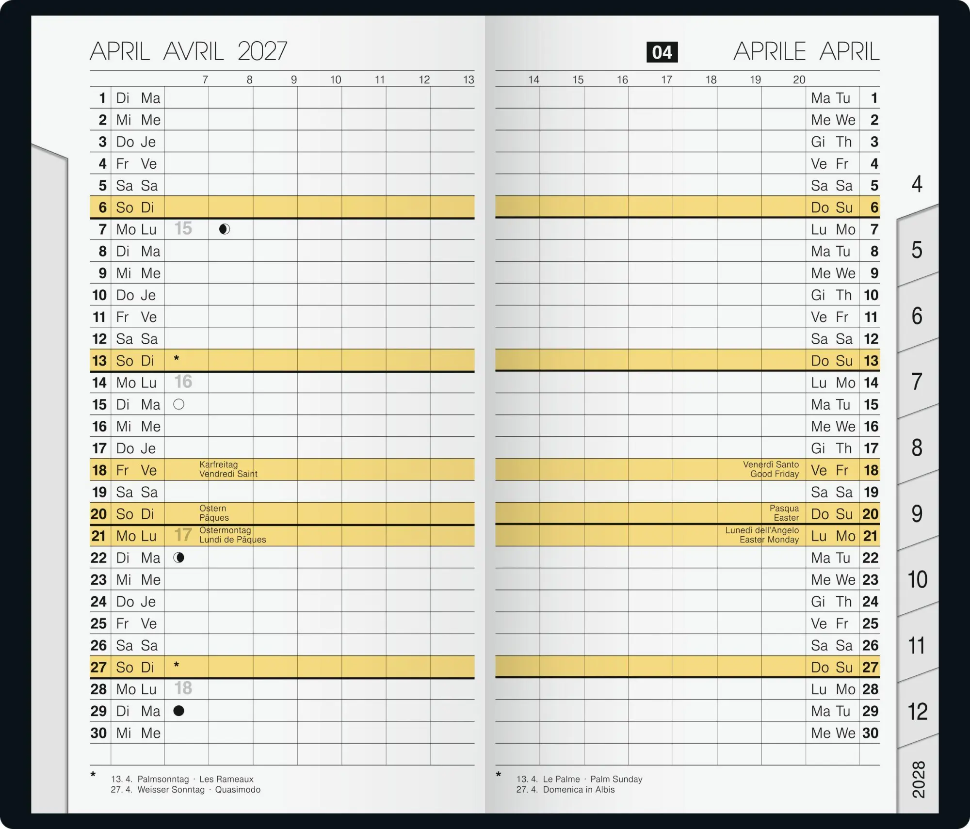 Bild: 4003273796164 | rido/idé 7046962907 Taschenkalender Mod. M-Planer 2027 A6,...