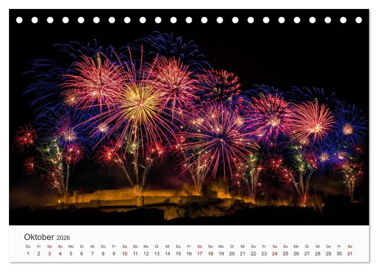 Bild: 9783457686164 | Feuerwerke - Kunstwerke am Himmel (Tischkalender 2026 DIN A5 quer),...