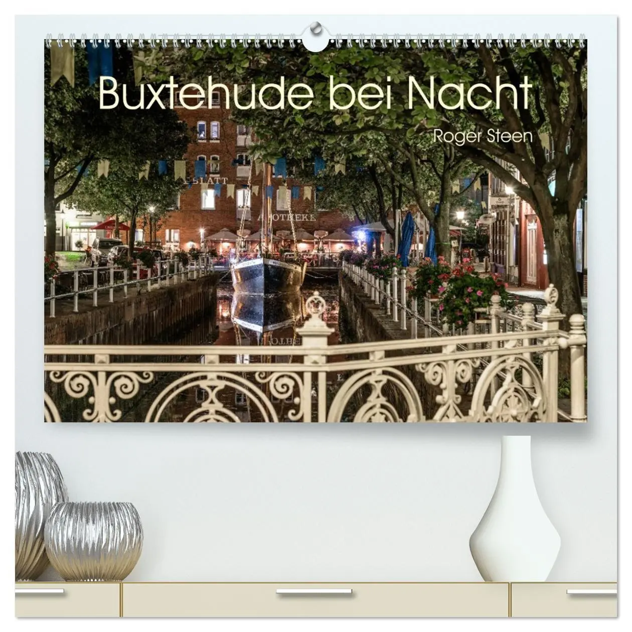 Cover: 9783457756164 | Buxtehude bei Nacht (hochwertiger Premium Wandkalender 2026 DIN A2...
