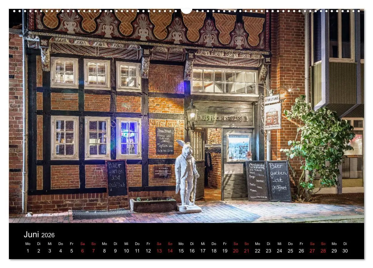 Bild: 9783457756164 | Buxtehude bei Nacht (hochwertiger Premium Wandkalender 2026 DIN A2...
