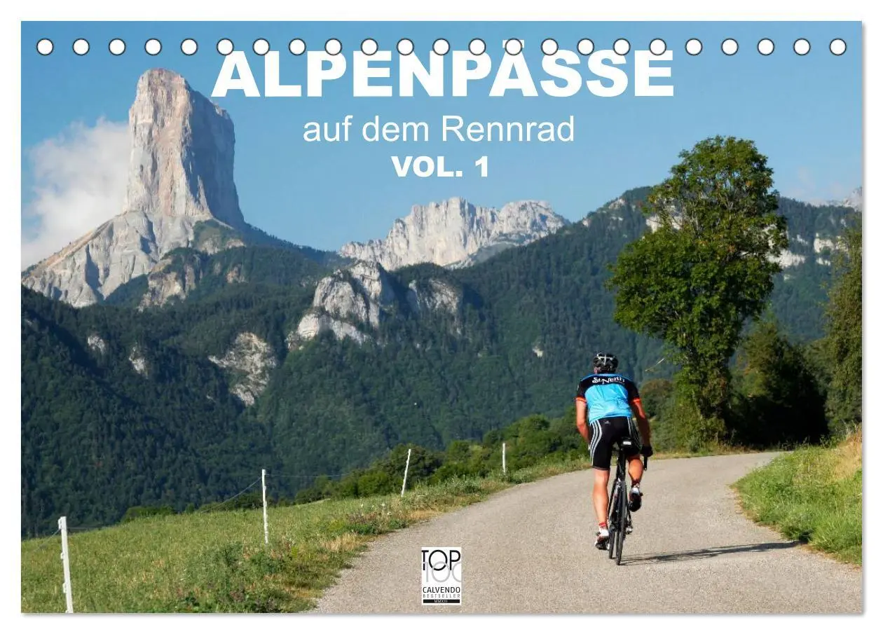 Cover: 9783516226164 | Alpenpässe auf dem Rennrad Vol. 1 (Tischkalender 2026 DIN A5 quer),...