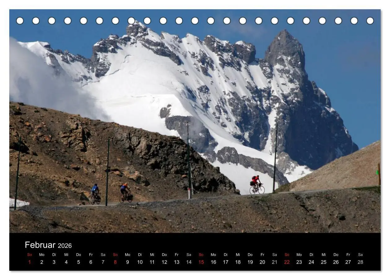 Bild: 9783516226164 | Alpenpässe auf dem Rennrad Vol. 1 (Tischkalender 2026 DIN A5 quer),...