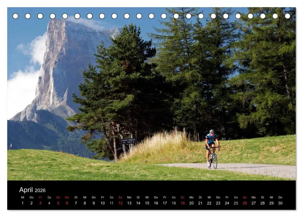 Bild: 9783516226164 | Alpenpässe auf dem Rennrad Vol. 1 (Tischkalender 2026 DIN A5 quer),...