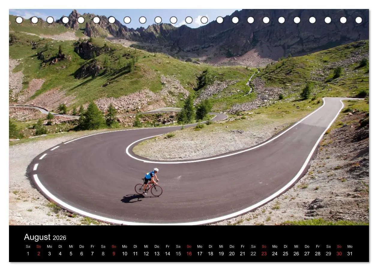 Bild: 9783516226164 | Alpenpässe auf dem Rennrad Vol. 1 (Tischkalender 2026 DIN A5 quer),...