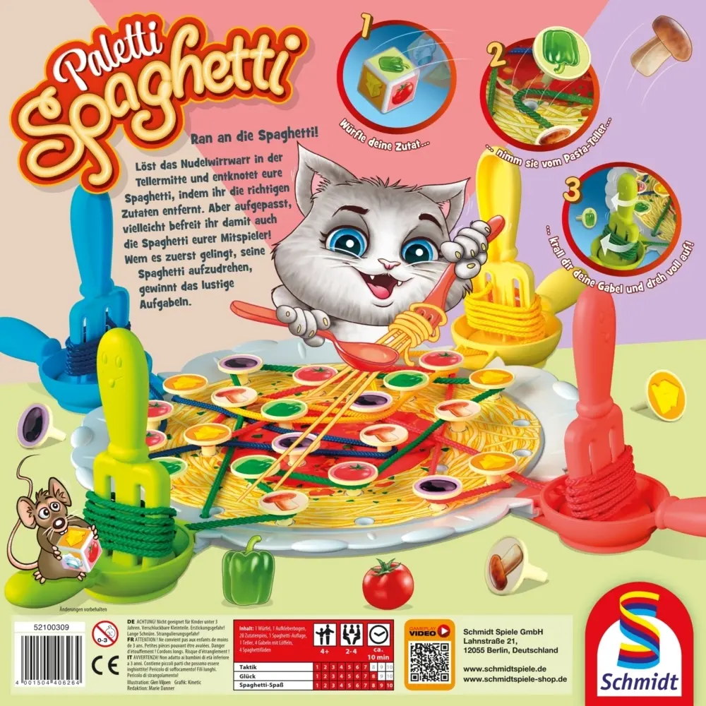 Bild: 4001504406264 | Paletti Spaghetti | KINDERSPIELE | Spiel | 40626 | Deutsch | 2022