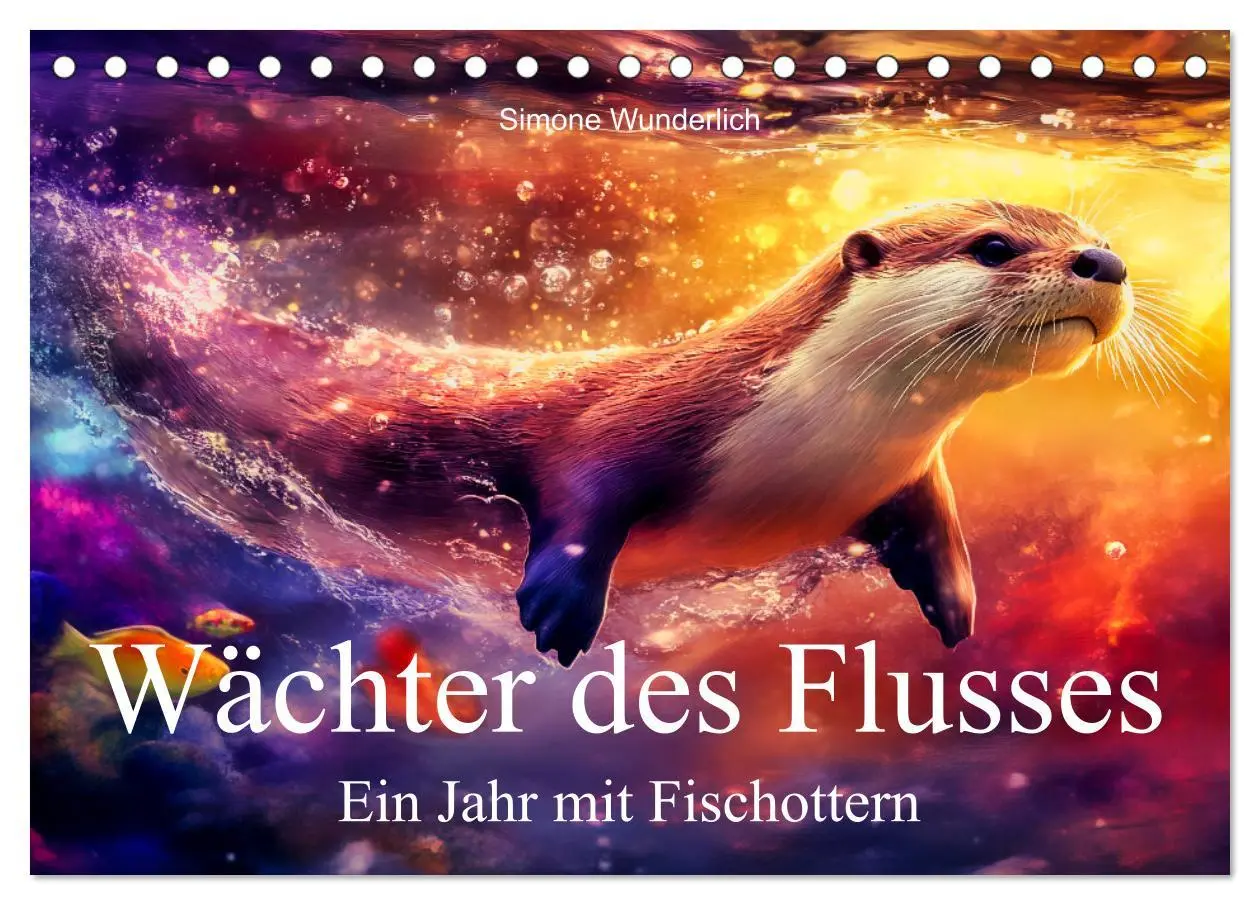 Cover: 9783457296264 | Wächter des Flusses - Ein Jahr mit Fischottern (Tischkalender 2026...
