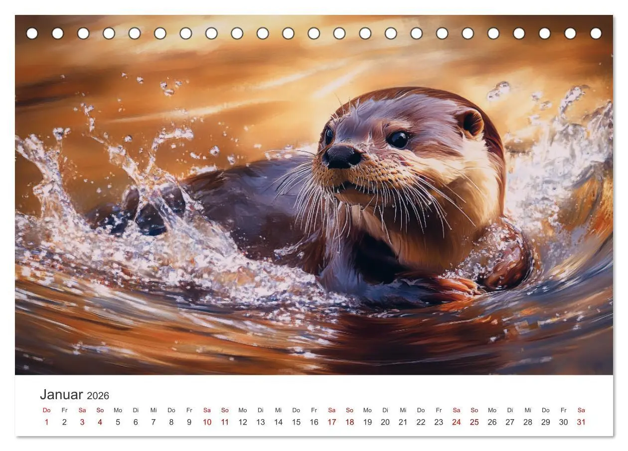 Bild: 9783457296264 | Wächter des Flusses - Ein Jahr mit Fischottern (Tischkalender 2026...